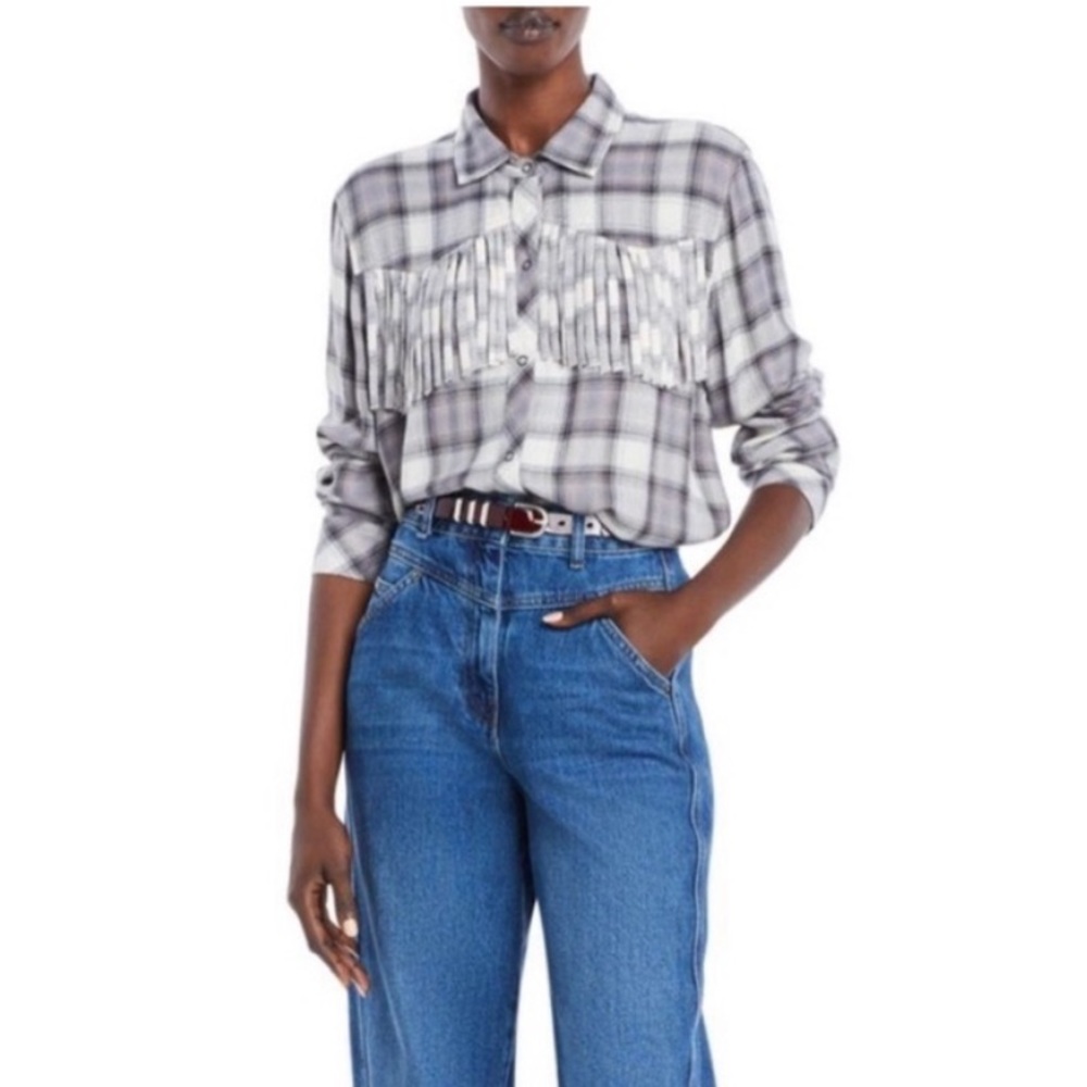 Rails Dolly Shirt In Olive Black Mini Check Plaid… - image 5